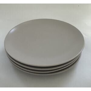 Set of 4 IKEA of Sweden Salad Plates 12011 MATTE Taupe MCM Modern Replacement